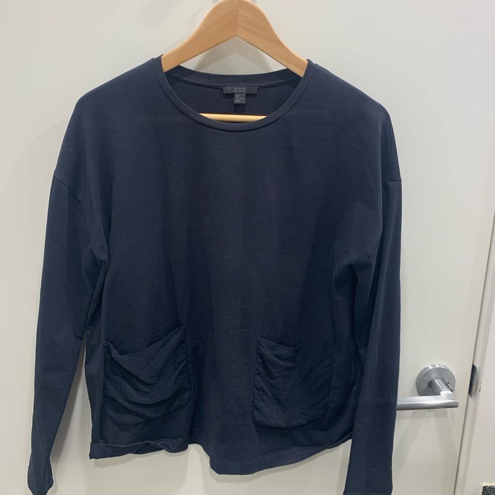 COS Women’s Long Sleeve with Suede pockets